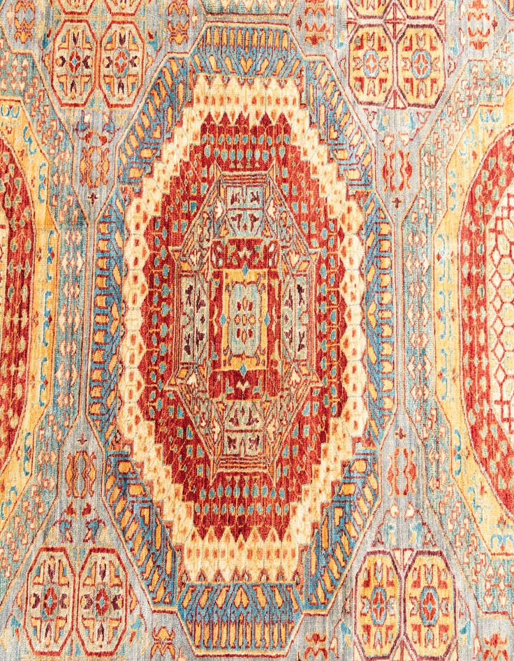 Detail image of 6' 10 x 9' 5  Hand Knotted Mamluk Ziegler Oriental Rug