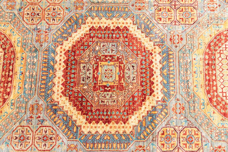 Detail image of 6' 10 x 9' 5 Hand Knotted Mamluk Ziegler Oriental Rug