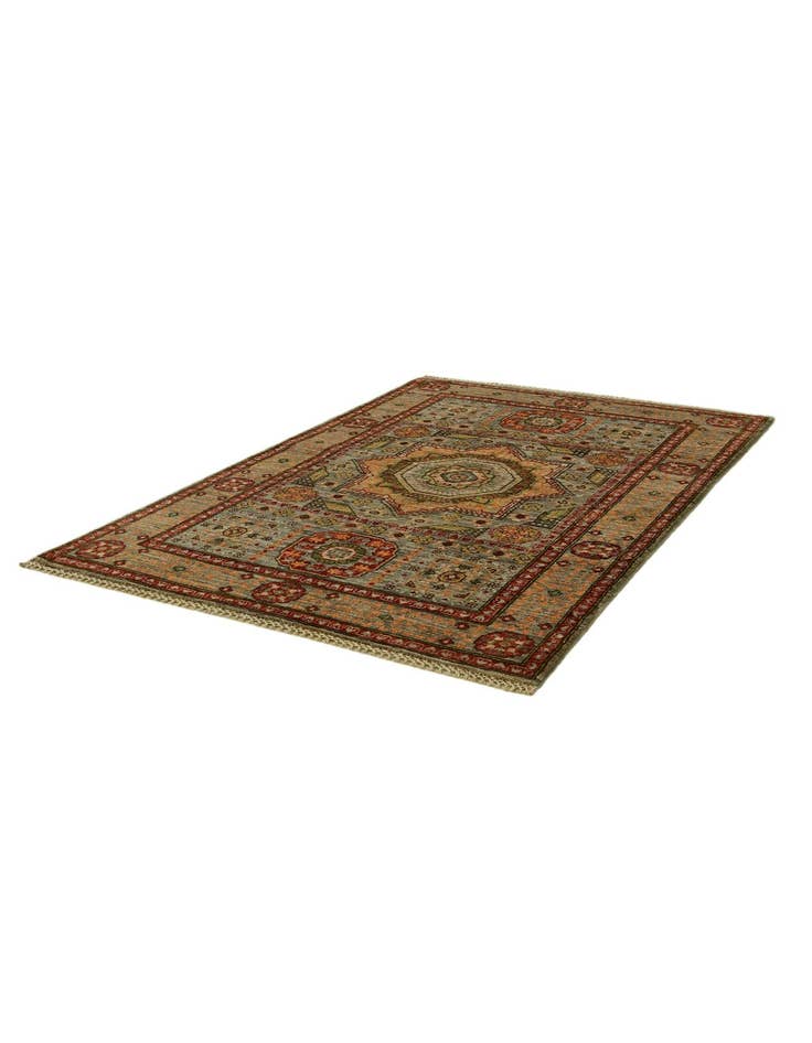 Detail image of 3' 4 x 4' 10 Hand Knotted Mamluk Ziegler Rug