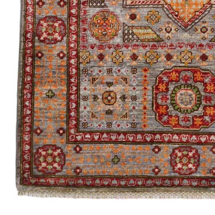 3' 4 x 4' 10 Hand Knotted Mamluk Ziegler Rug