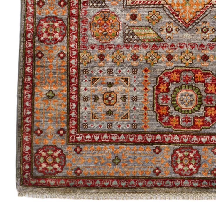 Detail image of 3' 4 x 4' 10 Hand Knotted Mamluk Ziegler Rug