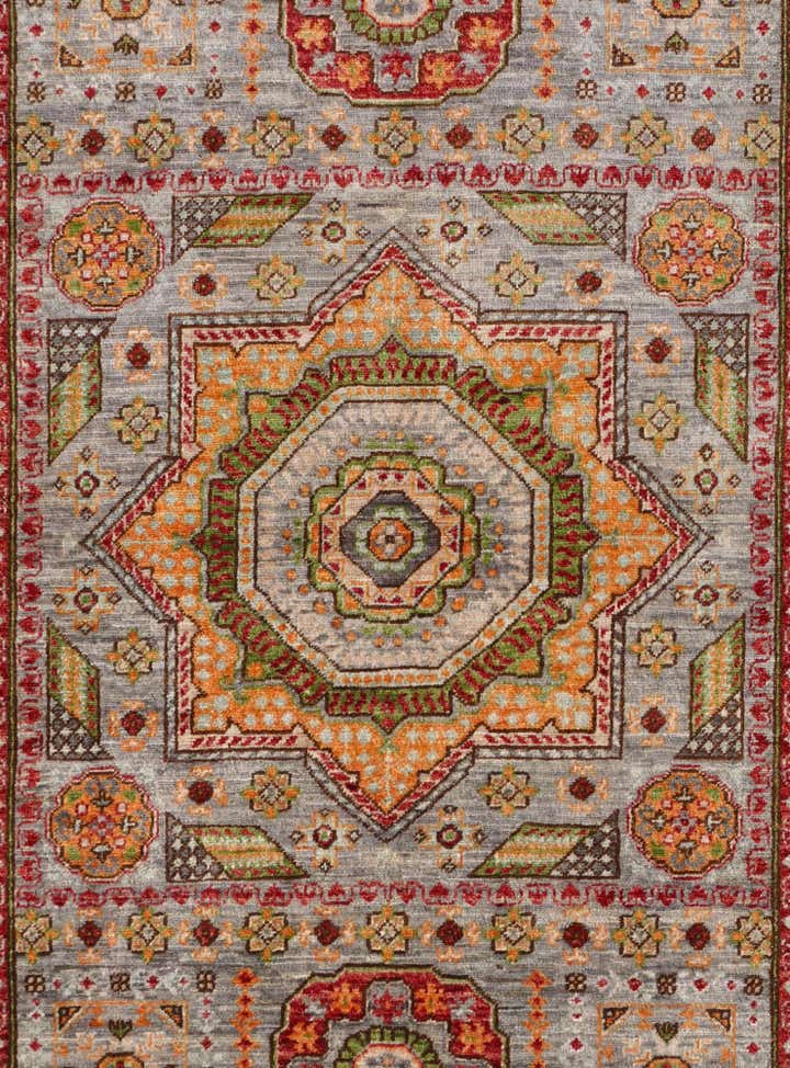 3' 4 x 4' 10 Hand Knotted Mamluk Ziegler Rug
