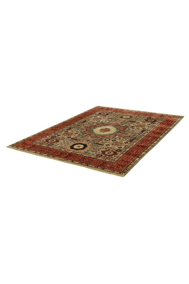 Detail image of 5' 1 x 6' 9 Hand Knotted Mamluk Ziegler Rug