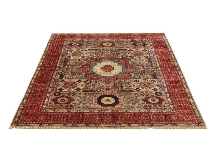 5' 1 x 6' 9 Hand Knotted Mamluk Ziegler Rug