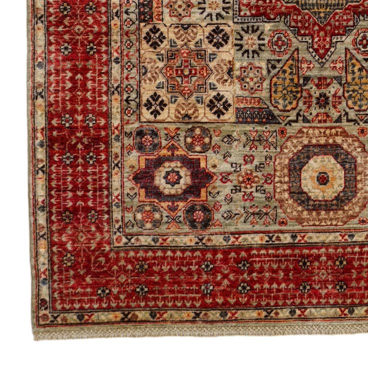 Detail image of 5' 1 x 6' 9 Hand Knotted Mamluk Ziegler Rug