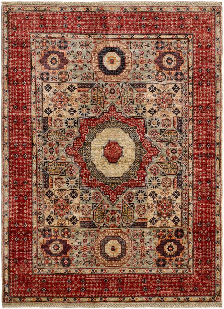 5' 1 x 6' 9 Hand Knotted Mamluk Ziegler Rug