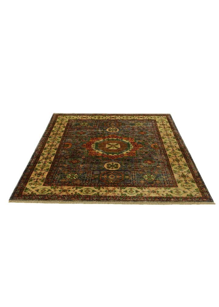 4' 11 x 6' 5 Hand Knotted Mamluk Ziegler Rug
