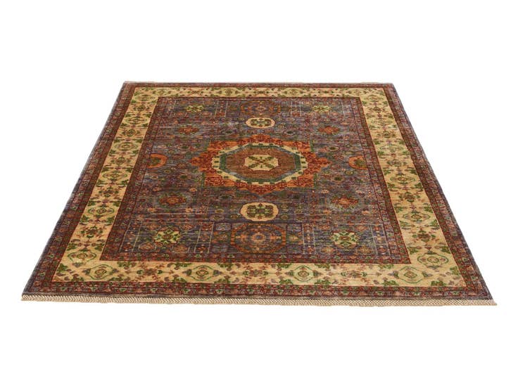 Detail image of 4' 11 x 6' 5 Hand Knotted Mamluk Ziegler Rug