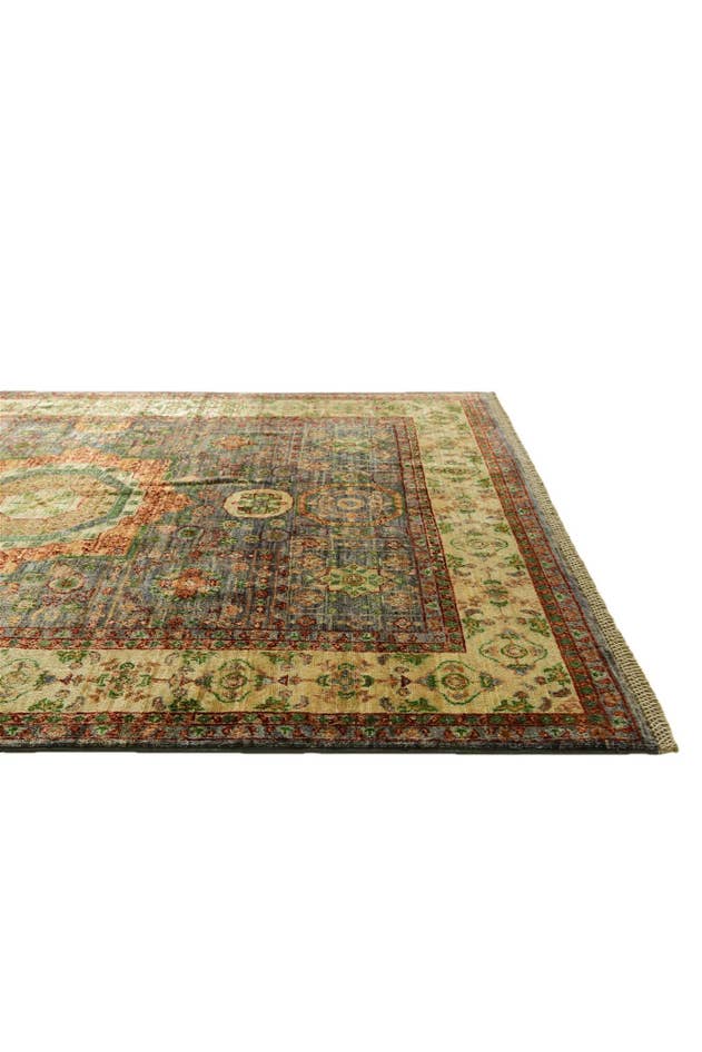 Detail image of 4' 11 x 6' 5 Hand Knotted Mamluk Ziegler Rug
