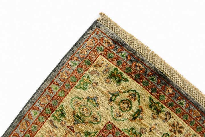 4' 11 x 6' 5 Hand Knotted Mamluk Ziegler Rug