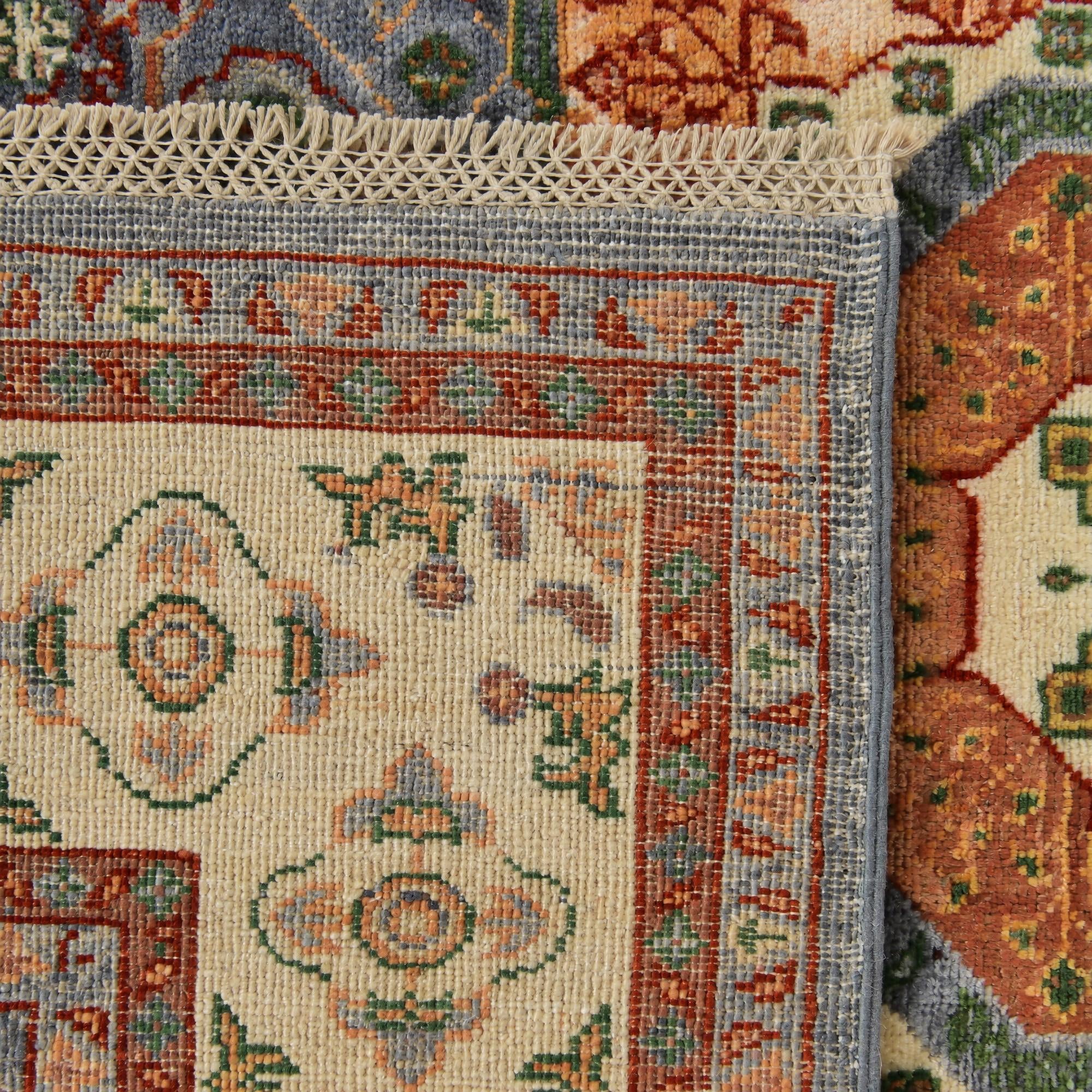 150cm x 195cm Hand Knotted Mamluk Ziegler Rug
