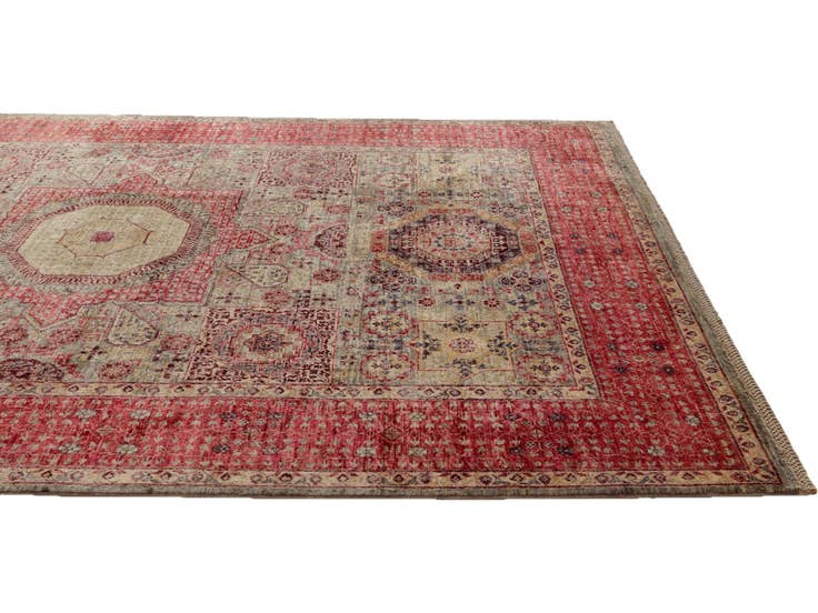 Detail image of 6' 9 x 9' 10 Hand Knotted Mamluk Ziegler Rug