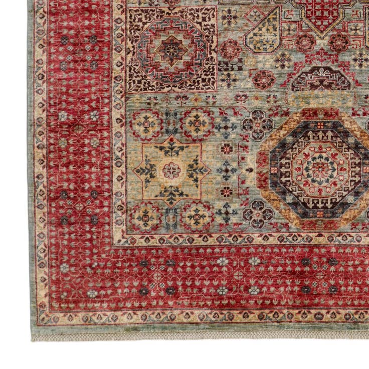 Detail image of 6' 9 x 9' 10 Hand Knotted Mamluk Ziegler Rug