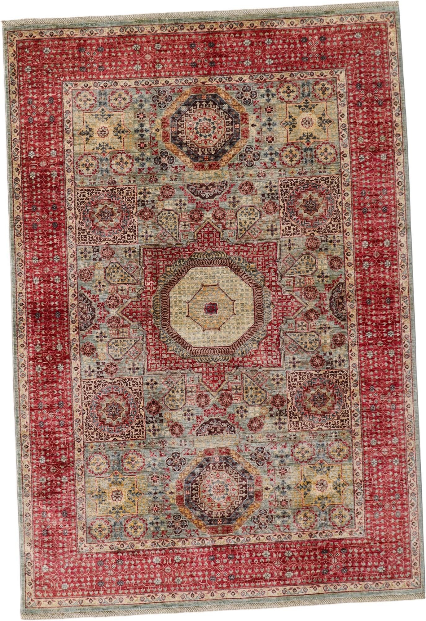 6' 9 x 9' 10 Hand Knotted Mamluk Ziegler Rug