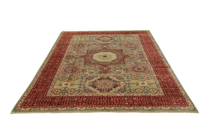 6' 9 x 9' 7 Hand Knotted Mamluk Ziegler Rug