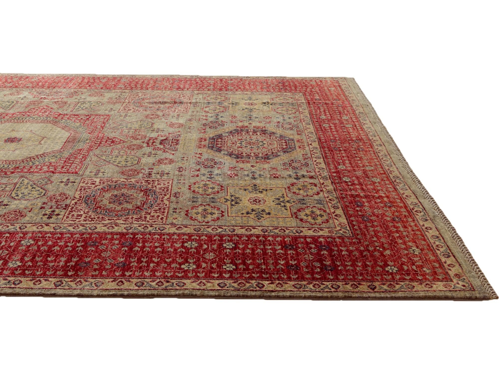 6' 9 x 9' 7 Hand Knotted Mamluk Ziegler Rug