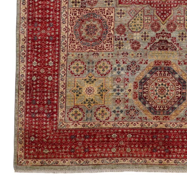 Detail image of 6' 9 x 9' 7 Hand Knotted Mamluk Ziegler Rug