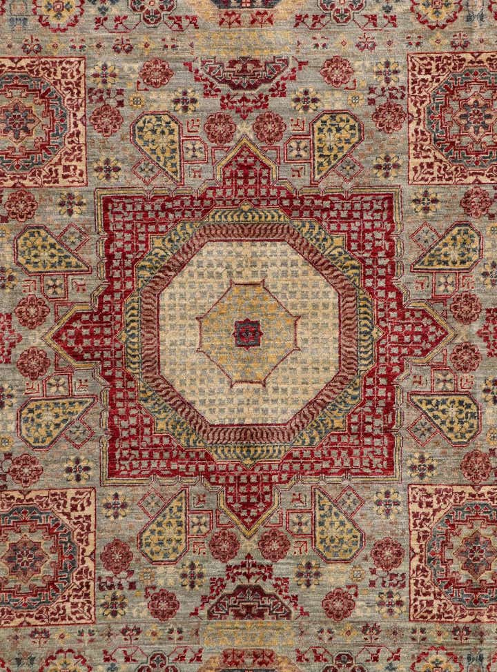 6' 9 x 9' 7 Hand Knotted Mamluk Ziegler Rug