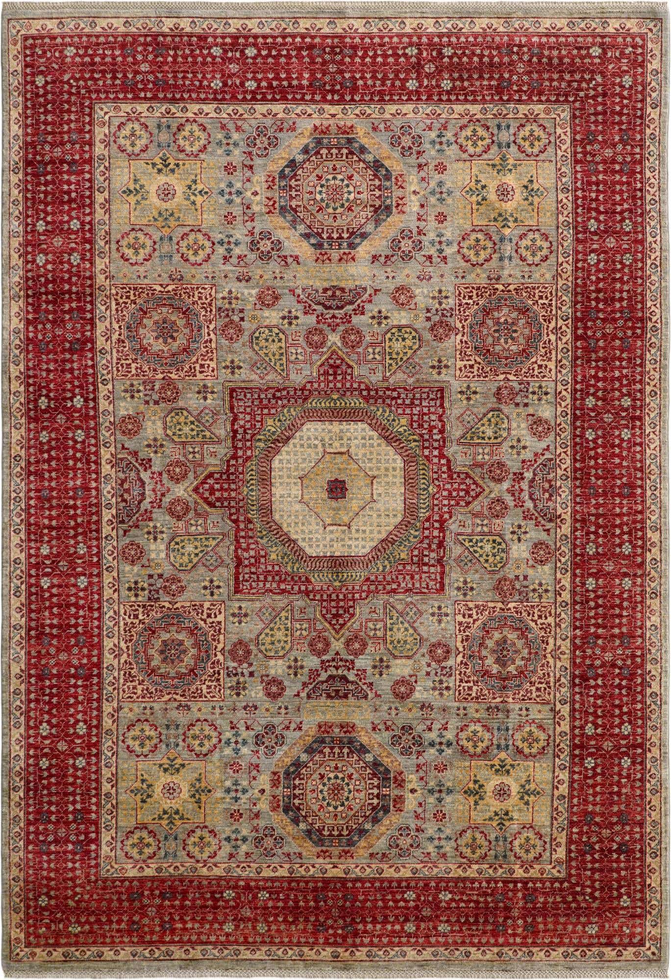 6' 9 x 9' 7 Hand Knotted Mamluk Ziegler Rug
