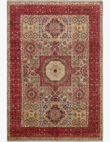 6' 9 x 9' 7 Hand Knotted Mamluk Ziegler Rug