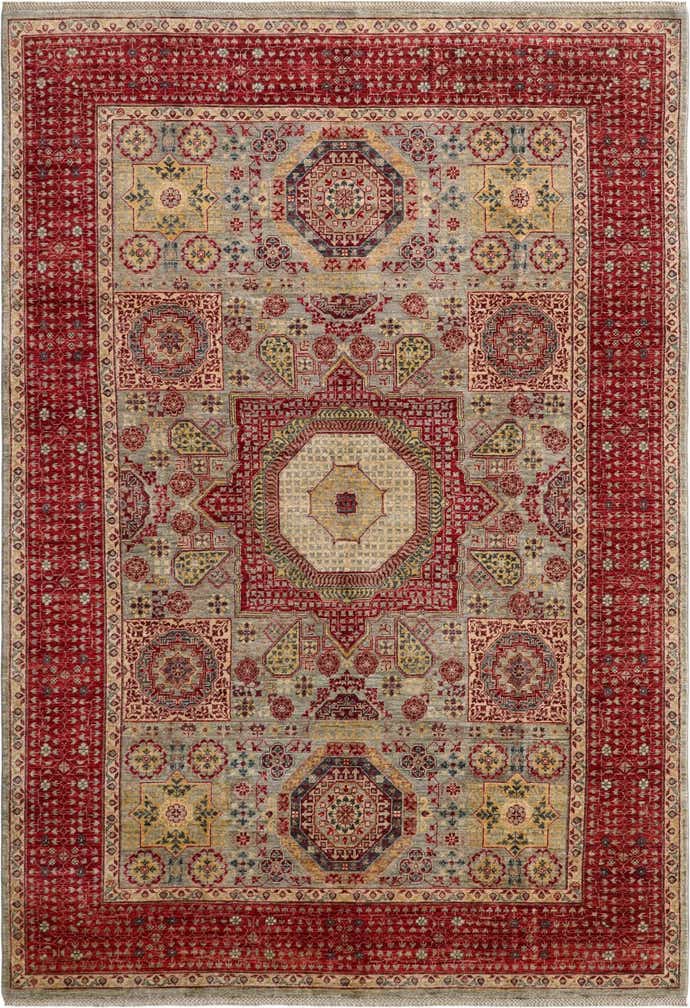 6' 9 x 9' 7 Hand Knotted Mamluk Ziegler Rug