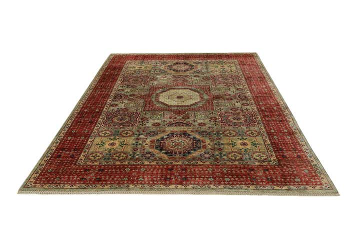6' 9 x 9' 8 Hand Knotted Mamluk Ziegler Rug