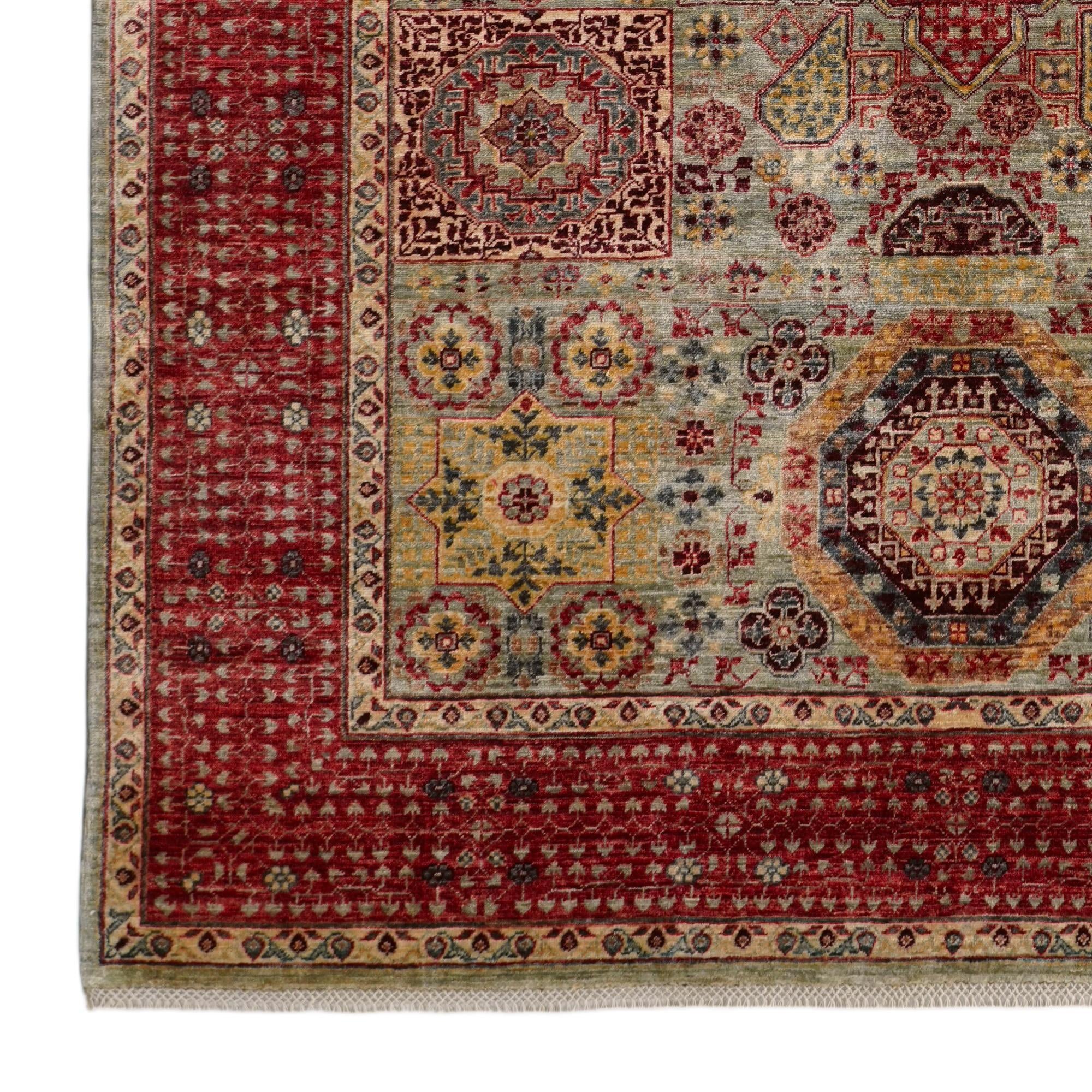 6' 9 x 9' 8 Hand Knotted Mamluk Ziegler Rug