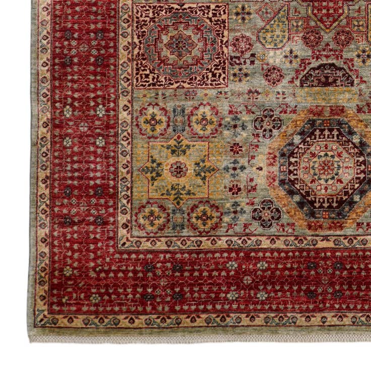 Detail image of 6' 9 x 9' 8 Hand Knotted Mamluk Ziegler Rug