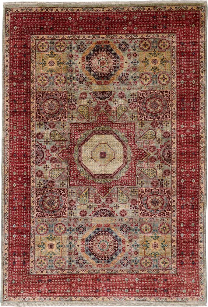 6' 9 x 9' 8 Hand Knotted Mamluk Ziegler Rug
