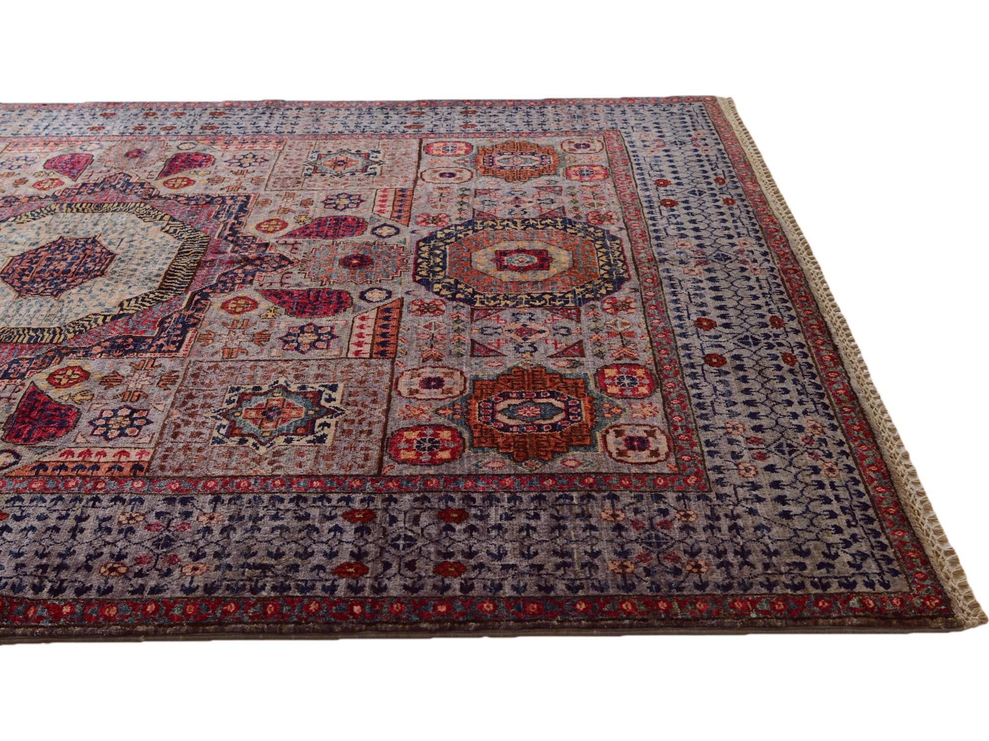 4' 11 x 6' 9 Hand Knotted Mamluk Ziegler Rug