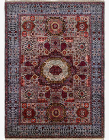 4' 11 x 6' 9 Hand Knotted Mamluk Ziegler Rug