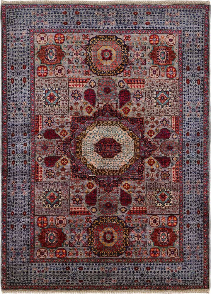 4' 11 x 6' 9 Hand Knotted Mamluk Ziegler Rug