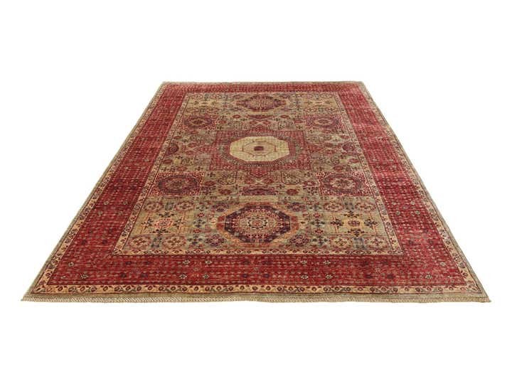 6' 8 x 9' 9 Hand Knotted Mamluk Ziegler Rug