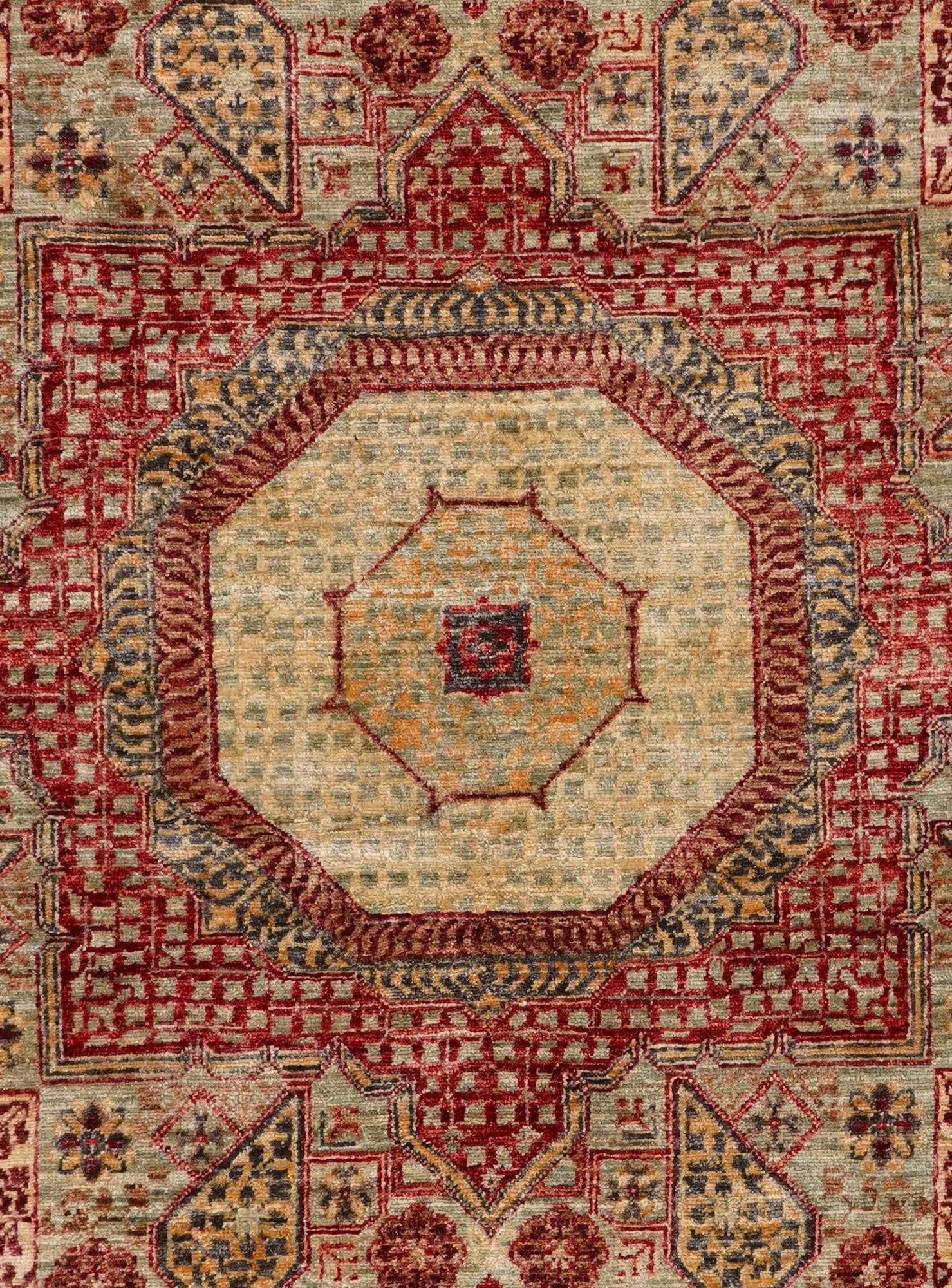 6' 8 x 9' 9 Hand Knotted Mamluk Ziegler Rug