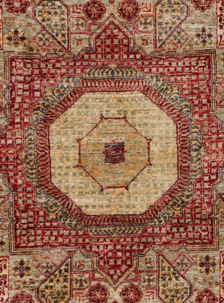 6' 8 x 9' 9 Hand Knotted Mamluk Ziegler Rug