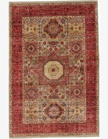 6' 8 x 9' 9 Hand Knotted Mamluk Ziegler Rug