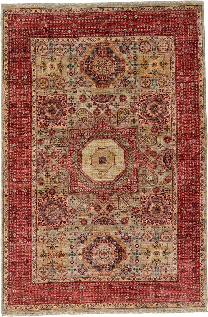 6' 8 x 9' 9 Hand Knotted Mamluk Ziegler Rug