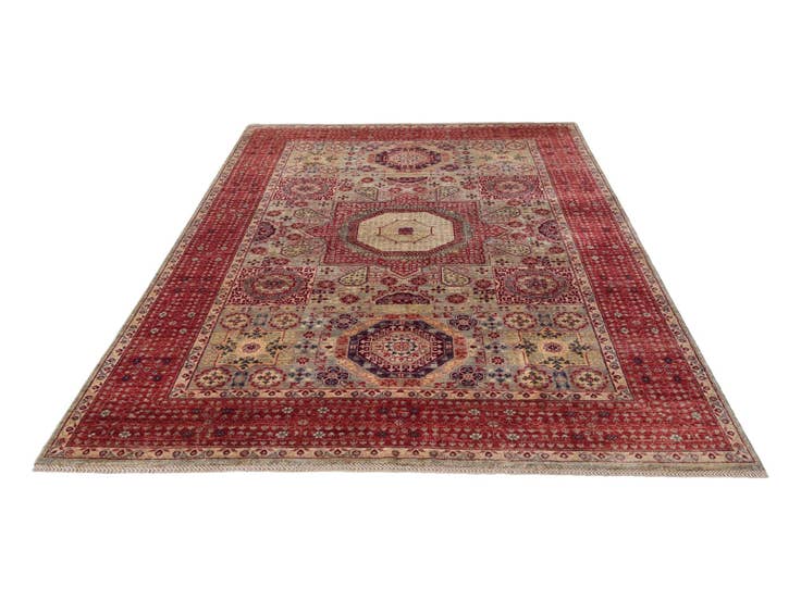 Detail image of 6' 8 x 9' 7 Hand Knotted Mamluk Ziegler Rug