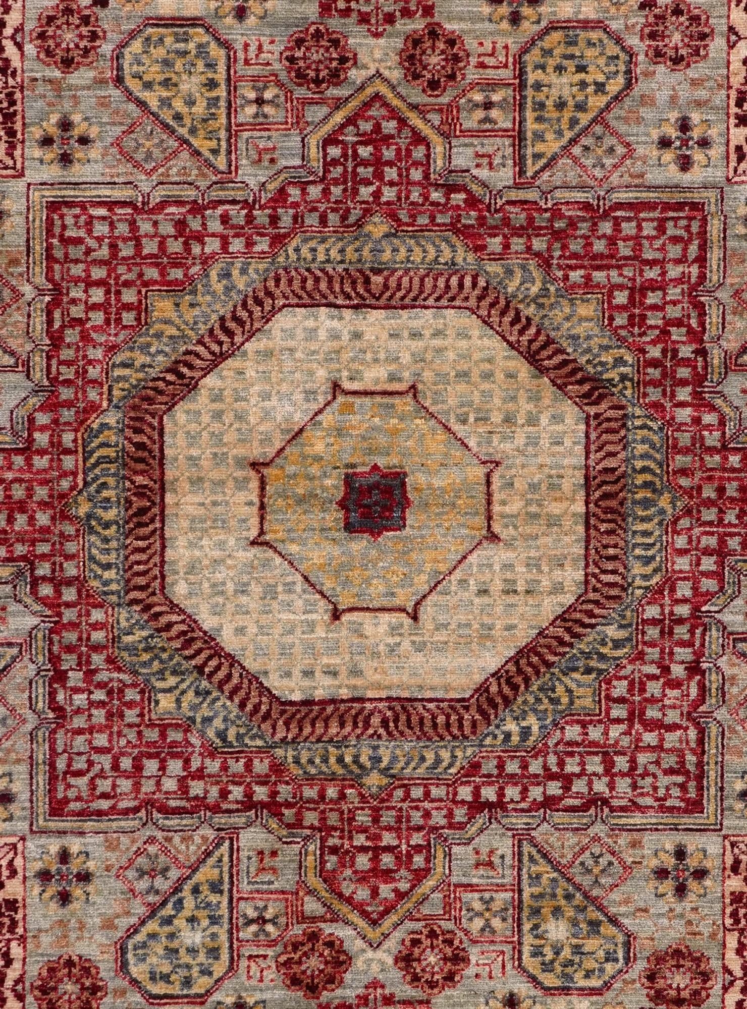 6' 8 x 9' 7 Hand Knotted Mamluk Ziegler Rug