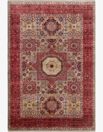6' 8 x 9' 7 Hand Knotted Mamluk Ziegler Rug