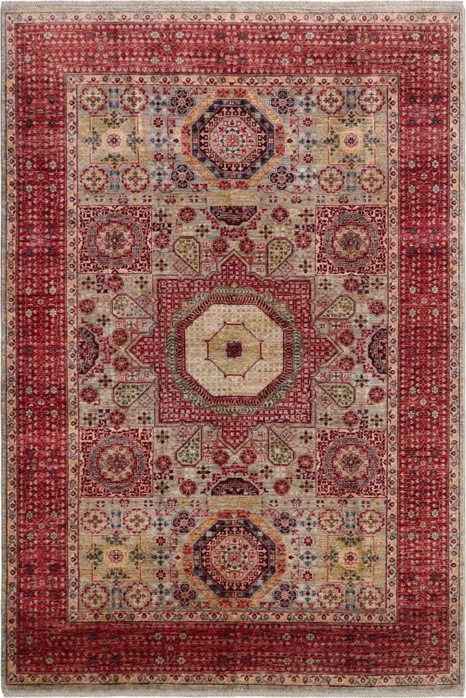 6' 8 x 9' 7 Hand Knotted Mamluk Ziegler Rug