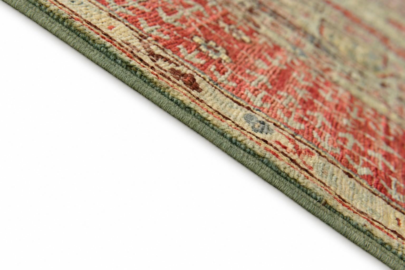 155cm x 210cm Hand Knotted Mamluk Ziegler Rug