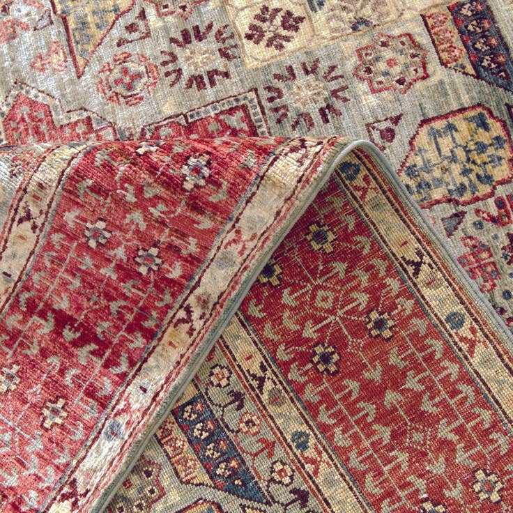 Detail image of 5' 1 x 6' 11 Hand Knotted Mamluk Ziegler Rug