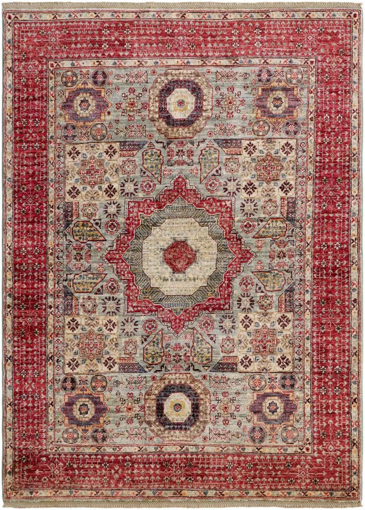 5' 1 x 6' 11 Hand Knotted Mamluk Ziegler Rug