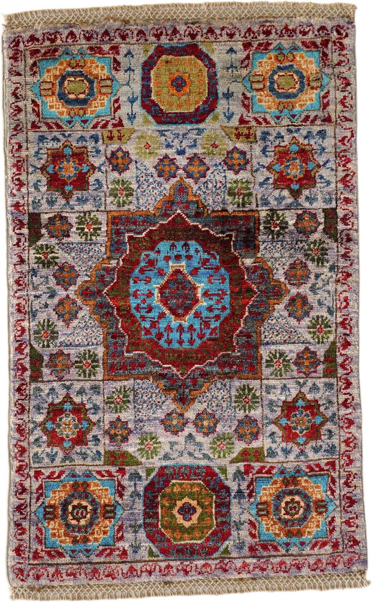 1' 10 x 3' Hand Knotted Mamluk Ziegler Rug