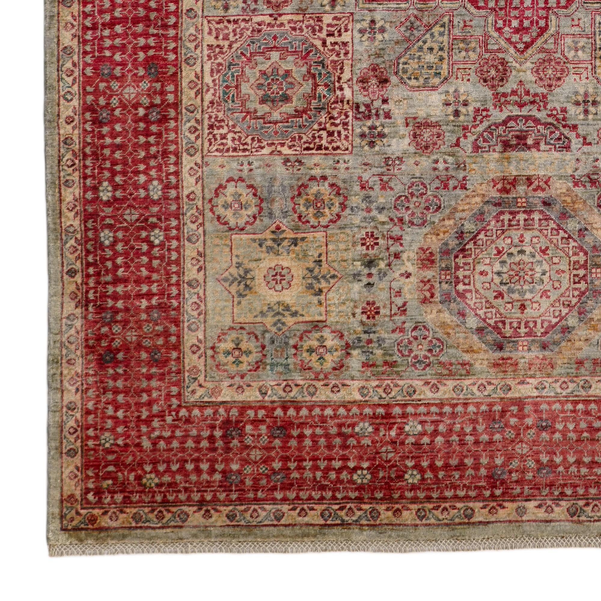 6' 8 x 9' 9 Hand Knotted Mamluk Ziegler Rug