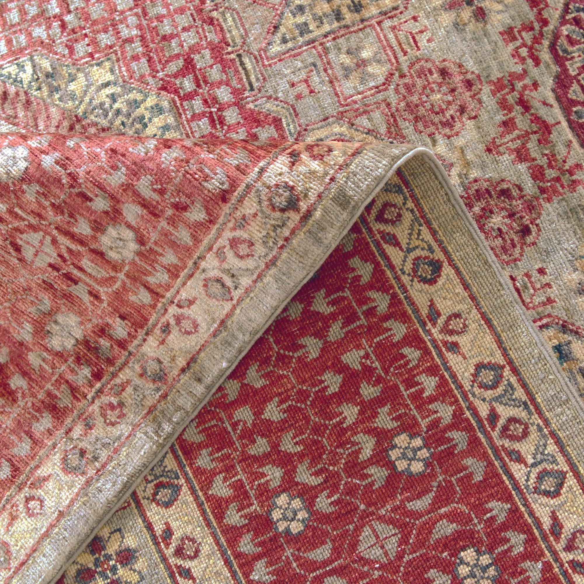 6' 8 x 9' 9 Hand Knotted Mamluk Ziegler Rug