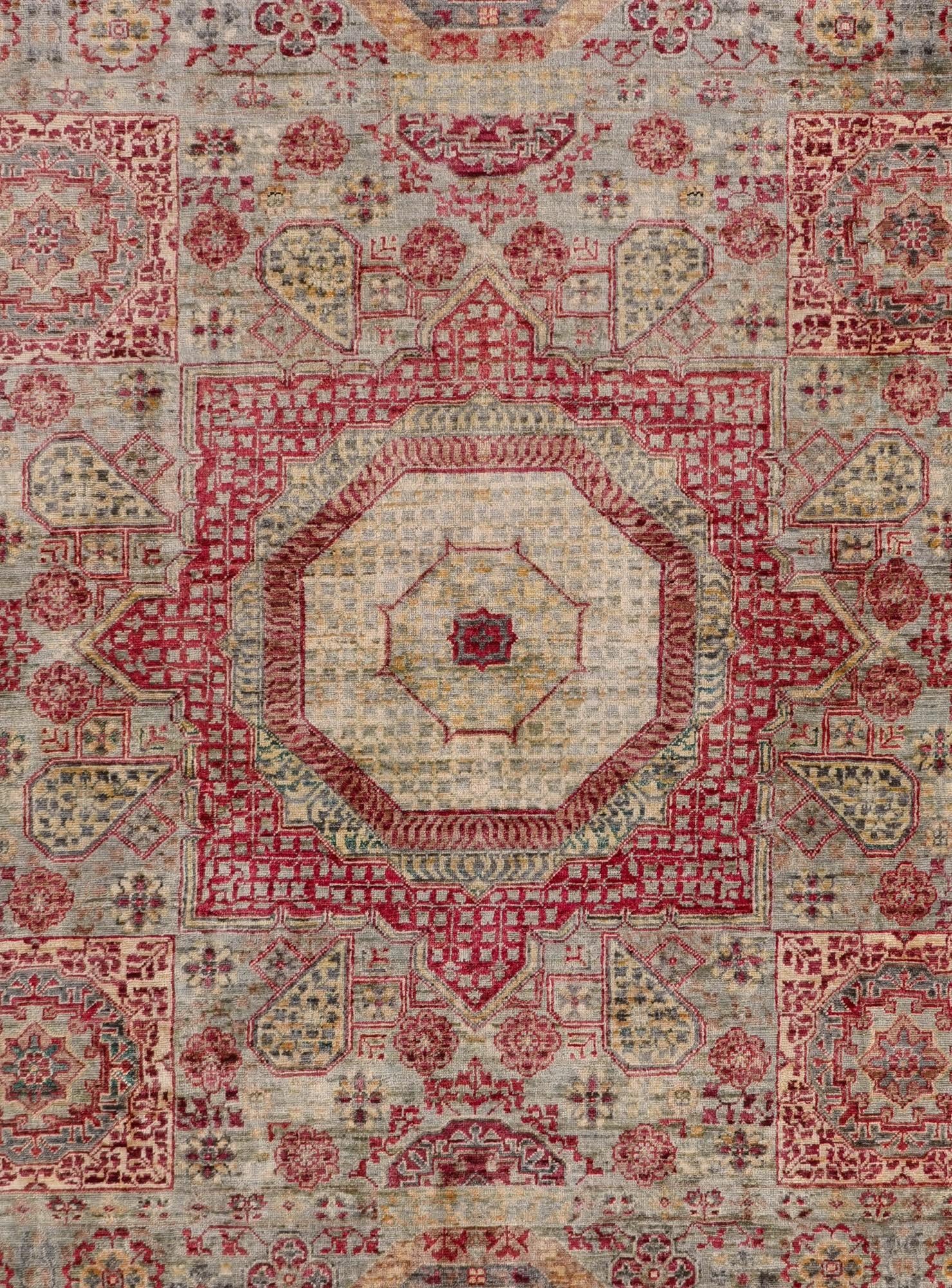 6' 8 x 9' 9 Hand Knotted Mamluk Ziegler Rug