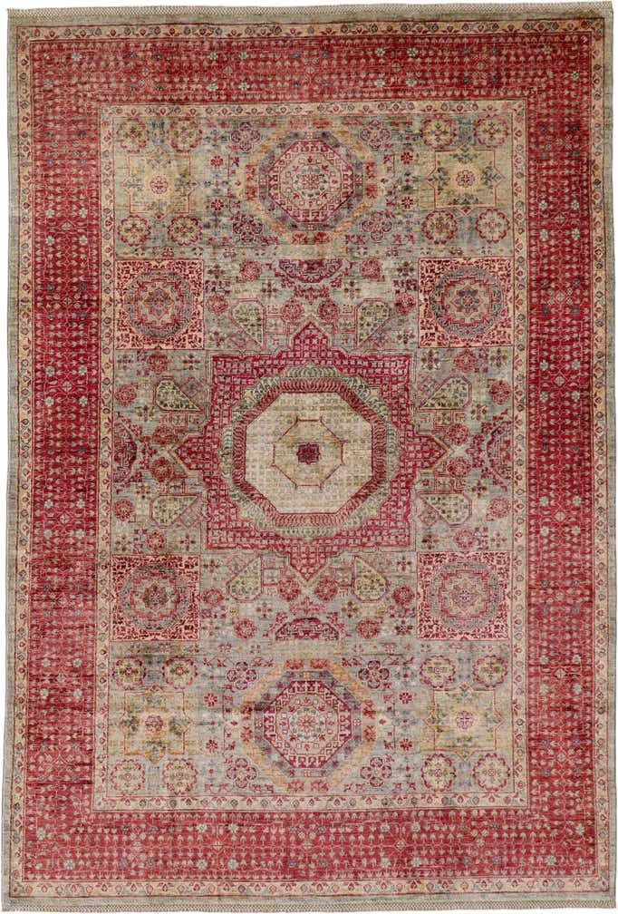 6' 8 x 9' 9 Hand Knotted Mamluk Ziegler Rug