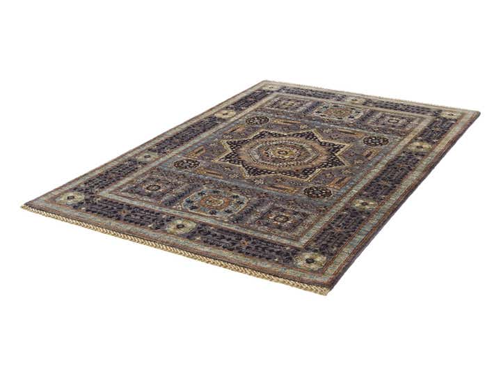 3' 5 x 4' 11 Hand Knotted Mamluk Ziegler Rug